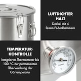 thumbnail of Gärkeller Pro XL Fermentierkessel 60 Liter Ablassventil 304-Edelstahl Silber-Metallic