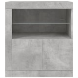 thumbnail of vidaXL Sideboard mit LED-Leuchten Betongrau 60,5x37x67 cm