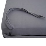 thumbnail of Garten-Garnitur HWC-E97, Garnitur Sitzgruppe Lounge-Set Sofa, Akazie Holz MVG-zertifiziert, grau