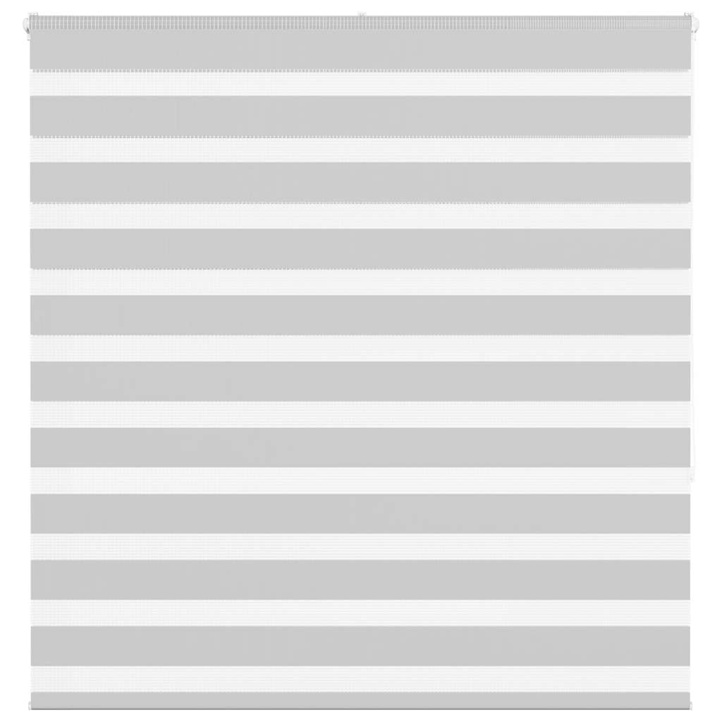 vidaXL Zebra rolgordijn 145x150 cm stofbreedte 140,9 cm lichtgrijs