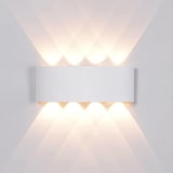 thumbnail of 8w LED Wandleuchte Fassadenleuchte Außenbereich in Weiß Eckig |CCT|680 Lumen