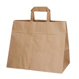 thumbnail of 250x Papiertragetaschen 32 x 22 x 26 cm 70g/qm braun