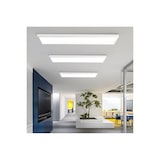 thumbnail of Painel de superfície LED com 4x retroiluminação 120x30 cm, potência 60 W 5000 Lm, branco neutro 4200 K, moldura branca, driver incluído