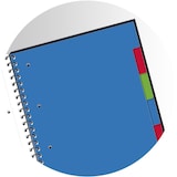 thumbnail of Lot de 5 Organiserbook Etudiants rel. intégrale A4+, 160p./80 feuilles 90g/m², ligné 7mm, coloris assortis (4)