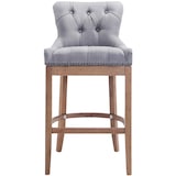 thumbnail of Banco de bar Lakewood em tecido, luz antiga cinza claro