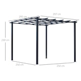 thumbnail of Outsunny - Rosenpavillon - 297Lx295Wx230Hcm - Schwarz