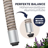 thumbnail of CASARIA® Polyrattan Balkontisch Beistelltisch Rund Ø 80cm Grau Beige