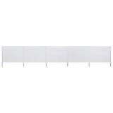 thumbnail of Helloshop26 - Brises-vue paravent 5 panneaux tissu 600 x 160 cm blanc sable 02_0008825