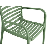 thumbnail of METRO PROFESSIONAL Silla apilable con reposabrazos Gastro Elaria, plástico, verde oliva