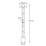 thumbnail of Rankhilfe Classic Rankgitter aus Metall 135 cm Kletterhilfe Bodenstecker Stecker