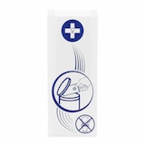thumbnail of 200x Hygienebeutel Damenhygiene Papierbeutel weiß mit Hinweisaufdruck