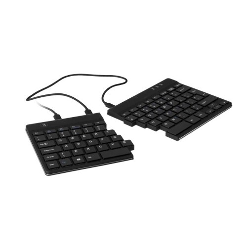 R-Go Split ergonomische Tastatur QWERTY (Nordic) RGOSP-NDWIBL, schwarz
