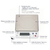 thumbnail of Louis Tellier -  Balance électronique professionnelle -  30kg -  IP53 -  précison 2g -  plateau amovible inox 29,8 x 23,6 cm -  N3672