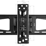 thumbnail of tectake Soporte de pared inclinable y giratorio para TV de 32" a 100" (81-254 cm), VESA 600 x 400, soporta hasta 60 kg  negro - 402611