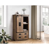 thumbnail of Alacena de estilo industrial en madera de mango y toques en metal