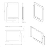 thumbnail of TabLines TWP010S iPad Wandhalterung für Apple Air 1 9.7, silber