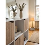 thumbnail of Standregal mit 9 Fächern, Weiß/Sonoma, Stauraum für Bücher/Dekoration. 89x29x91 cm | Kadima Design