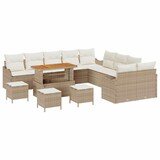 thumbnail of vidaXL Garten-Sofa-Set mit Kissen mit Speicher 14 pcs Beige und Creme