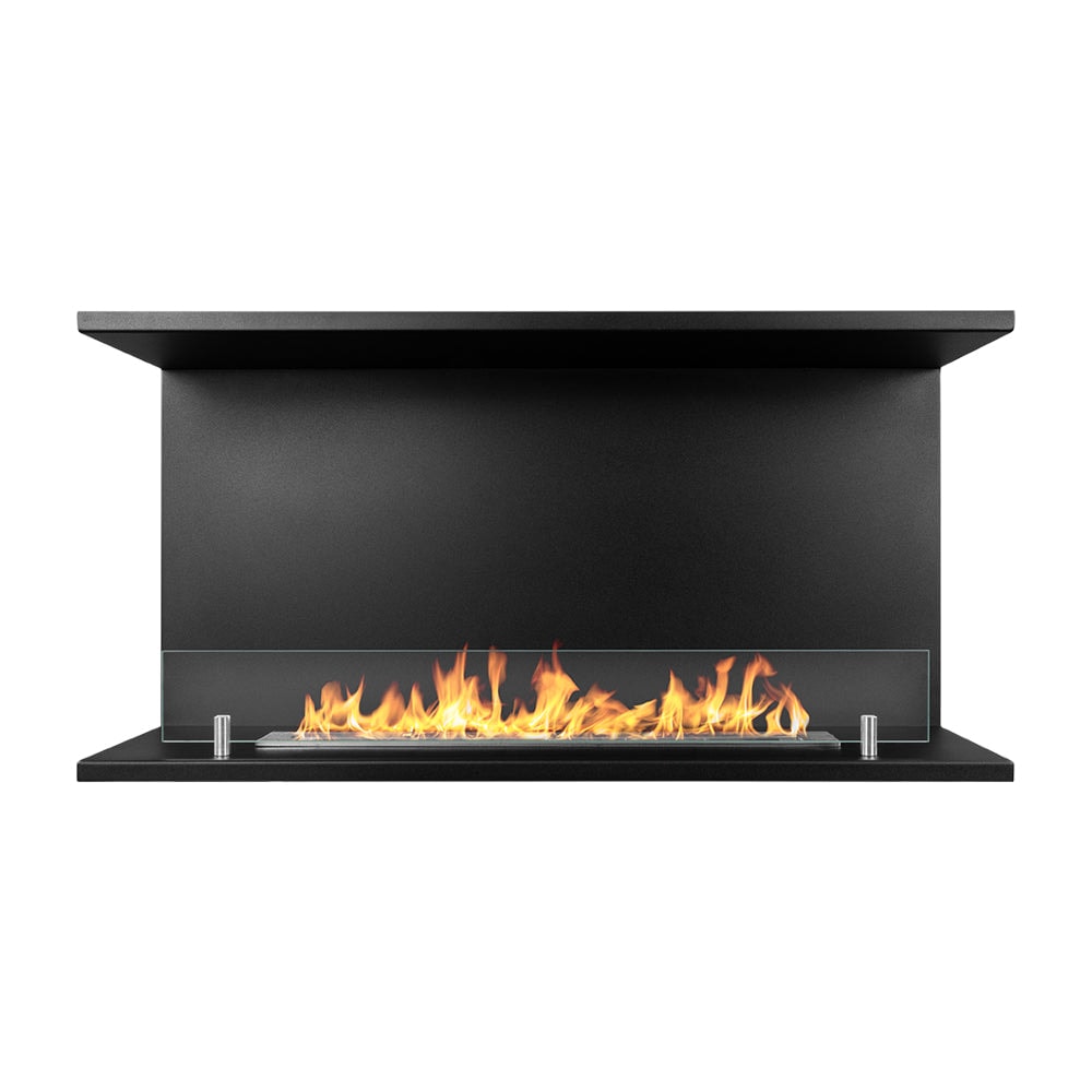 Inbouw bio-ethanol haard Driezijdige biohaard met 3 open zijden 90x45 TREVI 90