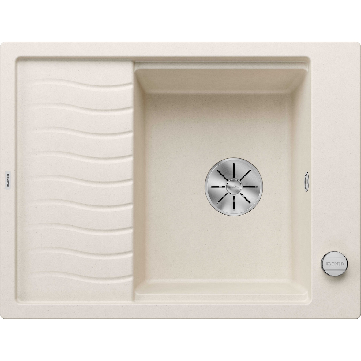 BLANCO ELON 45 S Einbauspüle SILGRANIT softweiß ab 45 cm Excenter