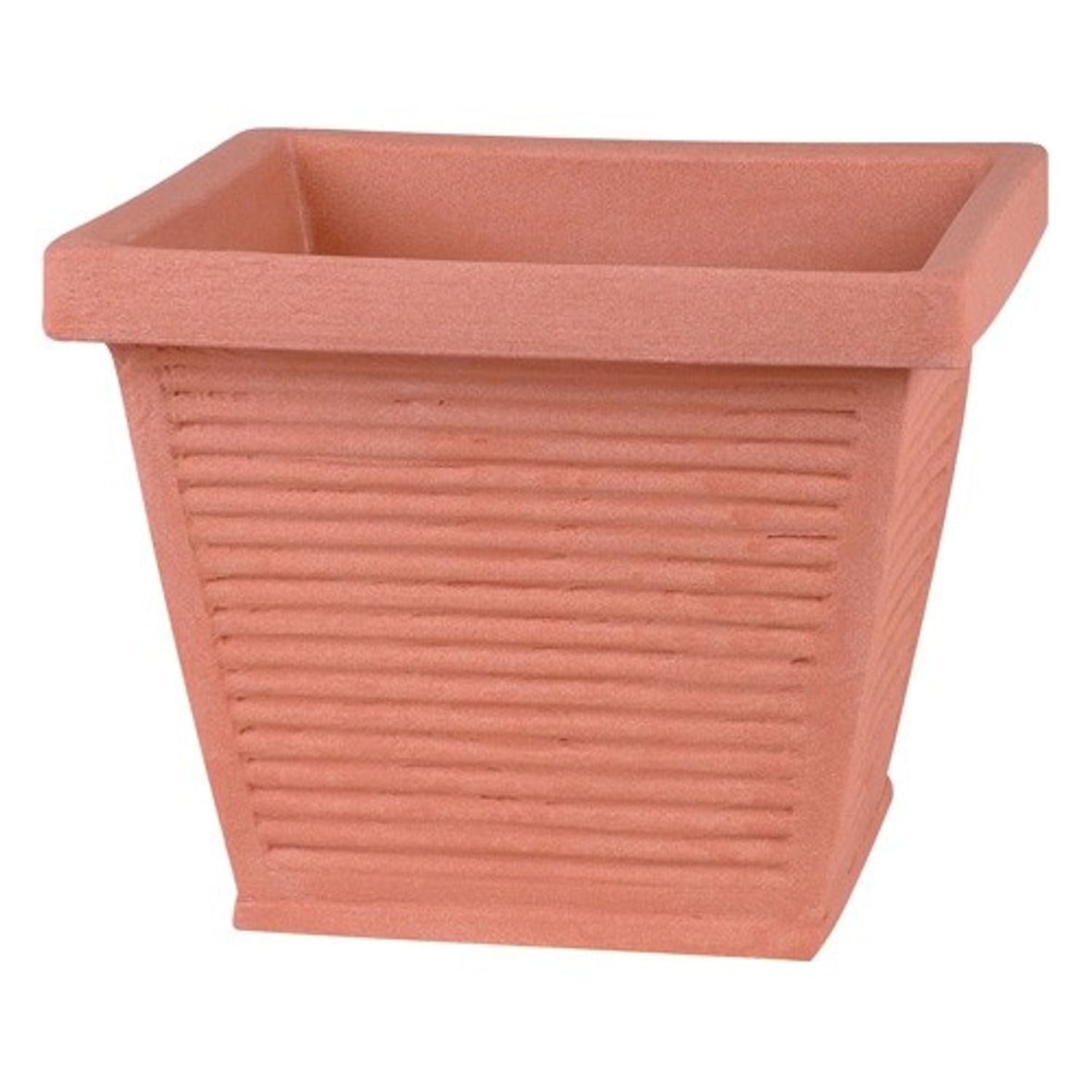 Blumenkübel Perugia Terracotta Pflanzkübel Pflanzen-Kübel Kunststoff 40x40x33cm Terracotta