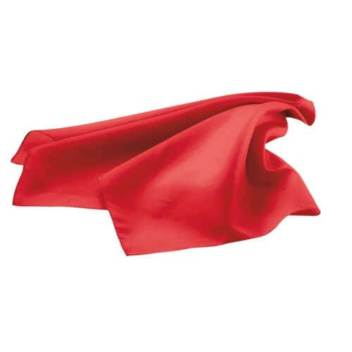 Halstuch B 50 x L 50 cm Fb. rot : rot : 100% Polyester (Business)