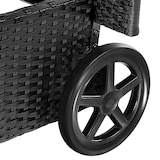 thumbnail of tectake Sonnenliege Rattan mit Rollen  Schwarz/Beige