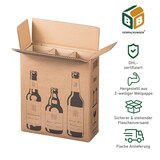 thumbnail of BB-Verpackungen 50 x Bierflaschenversandkarton für 3 Flaschen (255 x 88 x 288 mm) PTZ-Zulassung für DHL