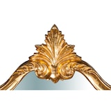 thumbnail of Biscottini Wandspiegel 81x4x69 cm - Ovaler Badezimmerspiegel - Goldfarbener Wandspiegel mit Holzrahmen - Made in Italy Wandspiegel