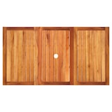 thumbnail of vidaXL Tuintafel 140x80x75 cm poly rattan en acaciahout beige