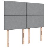 thumbnail of vidaXL Boxspringbett mit Matratze Hellgrau 140x190 cm Stoff