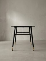 thumbnail of Esszimmertisch 140x80x76 cm Esstisch Schwarz in Marmor-Optik Modern, Küchentisch Klein, Speisetisch Rechteckig, Tisch Esszimmer mit
