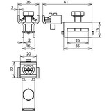 thumbnail of DEHN 540900 SPK 25 BRS AQ4 25 V2A Überspannungsschutz-Montageset 1 St.