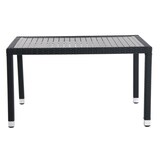 thumbnail of METRO Professional Tavolo Barbados, alluminio/rattan, 130x90x74 cm, resistente alle intemperie, dispositivo anti furto, regolabile in altezza, nero
