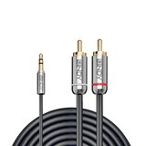 thumbnail of Lindy 35336 Audio-Kabel 5 m 3.5mm 2 x RCA Anthrazit