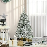 thumbnail of HOMCOM Árvore de Natal Artificial 120cm com Neve Ignífugo com 200 Ramos Folhas de PVC Base Dobrável e Suporte Metálico Decoração de Natal