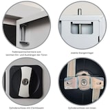 thumbnail of PROREGAL Stahlschrank BEE mit 9 lackierten Fachböden | HxBxT 195x92x60cm | Grau-Grau | Werkstattschrank Werkzeugschrank Aktenschrank Universalschrank