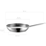 thumbnail of MÄSER Bratpfanne, Serie Professional, Edelstahl 18/10, Durchmesser 32cm, Wandstärke 0,7mm, Induktionsgeeignet, Backofenfest, 926109
