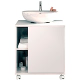 thumbnail of Briebe Mueble Baño Bajo Lavabo Pie Armario Auxiliar para Lavabos con /sin Pedestal 64x59x45 Almacenaje, Esencia, Blanco