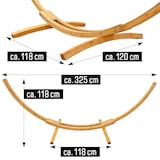 thumbnail of Großes Hängemattengestell Outdoor Holz - 325 cm Hängematten Ständer Holzgestell