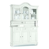 thumbnail of shopinnovativo -Cristalliera 8 ante 4 cassetti, in stile classico in legno e mdf con rifinitura in noce bianca 196x43x218 H