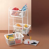 thumbnail of Carro Multiuso 3 Cestos Extraíbles SAN DIEGO de Metaltex. Color Blanco