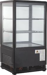thumbnail of GastroHero Kühlvitrine ECO – 58 Liter, schwarz, mit LED-Beleuchtung und 2 höhenverstellbaren Rosten, energiesparend, ideal für Gastronomie & Verkauf