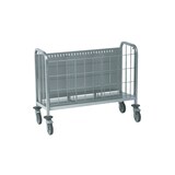 thumbnail of Tournus-bordenwagen gelast - voor 200 borden. Met scheidingsroosters en afneembaar frontrooster.