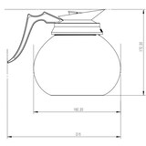 thumbnail of Pot à café en verre 1.8l - Combisteel