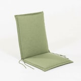 thumbnail of Cojín silla de jardín, Repelente al agua, Poliéster 200 gr, Color Verde, 52 + 40 cm x42 cm x4 cm
