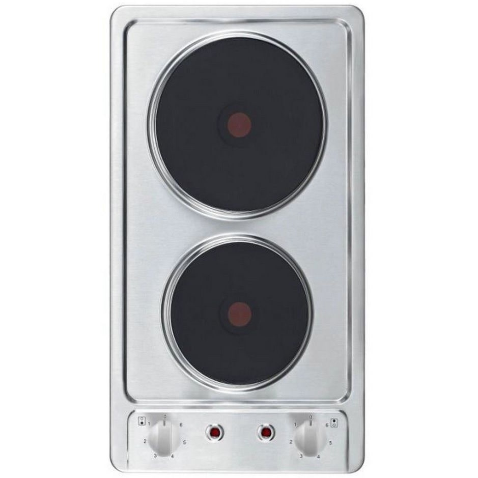 PKM Doppelkochfeld KF-GE-2F - autark, Doppelkochplatte, Edelstahl, 2 Kochfelder