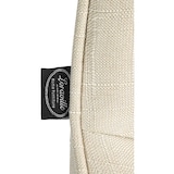 thumbnail of Set van 2 barkrukken Vonore stof creme/chroom