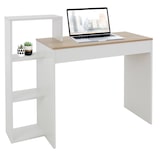 thumbnail of ML-Design Schreibtisch Regal 110x72x40 cm Weiß Sonoma-Eiche Holz 3 Böden 2-in-1 Computertisch Bürotisch