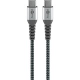 thumbnail of goobay 49302 goobay USB C Kabel 1,0 m schwarz, grau
